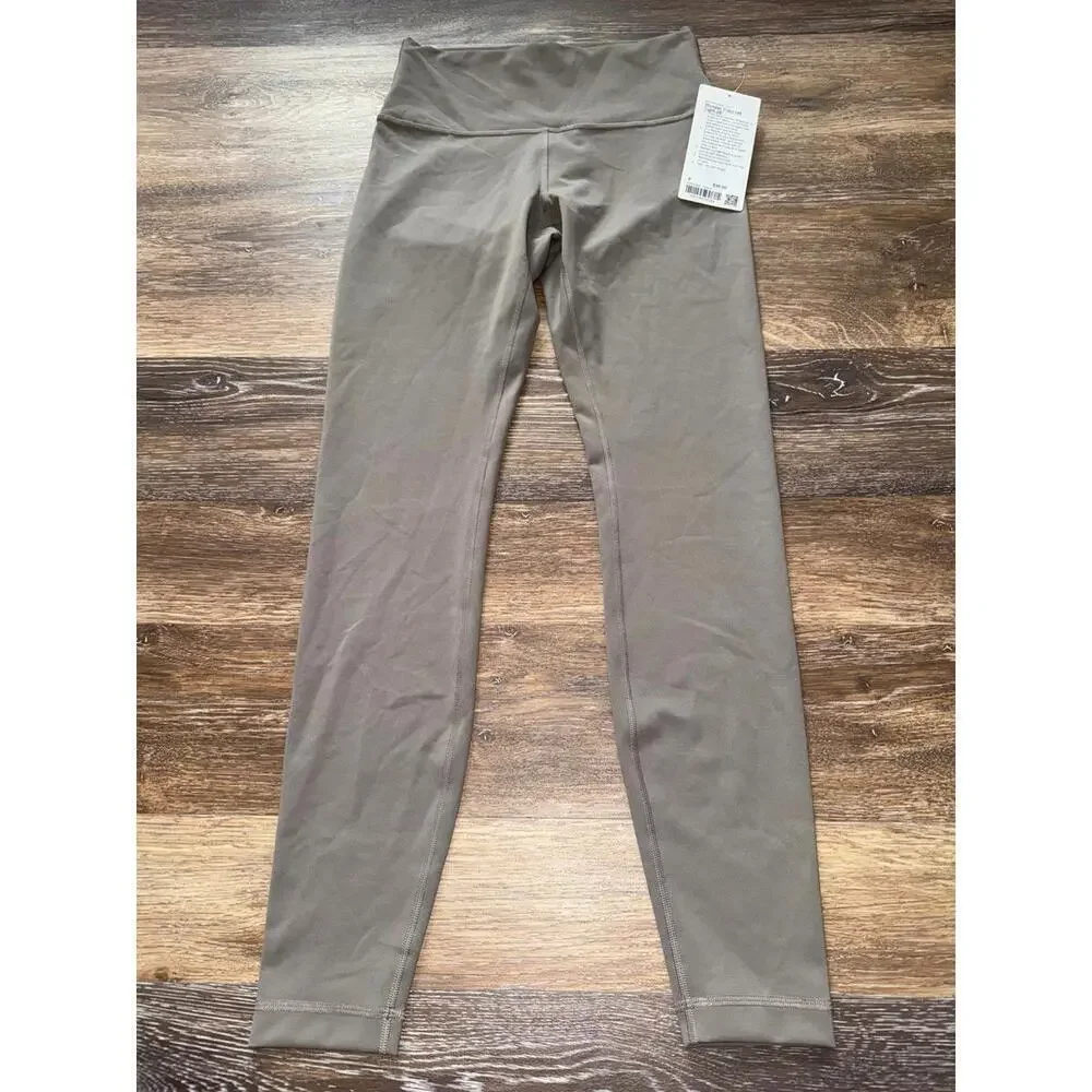 Lululemon Wunder Train High Rise 28” Warm Ash Grey Size 8 NWT